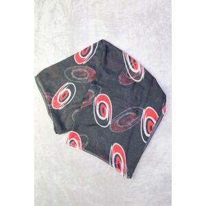Carolina Hurricanes Sheer Scarf Red Black White Logo Print